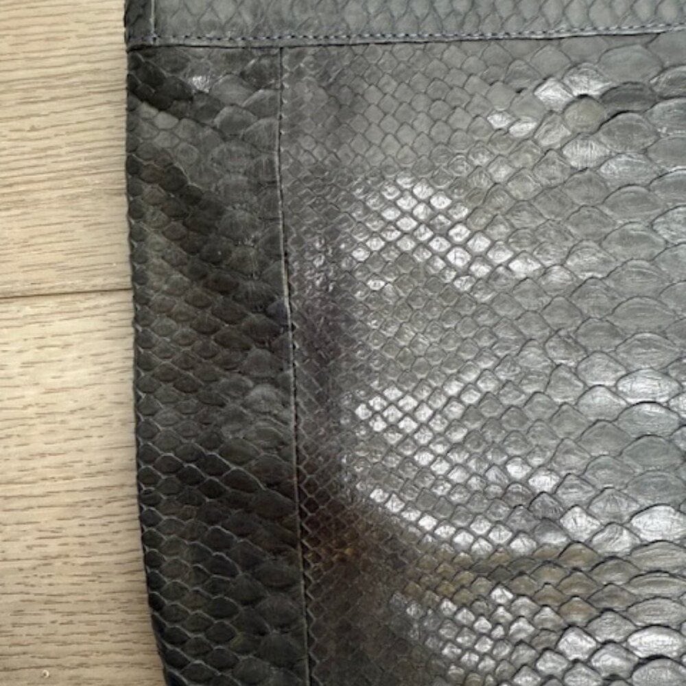 NMBR NINE Genuine Python Leather Soft Clutch Bag … - image 3